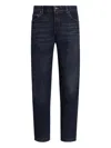 Dolce & Gabbana 5-pocket Jeans With Belt Loops And Contrast Stitching In Black