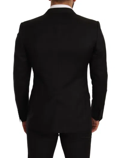 Dolce & Gabbana Martini Slim-fit Single-breasted Suit In Black
