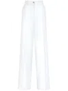 Dolce & Gabbana High-waisted Cotton-blend Pallazo Pants