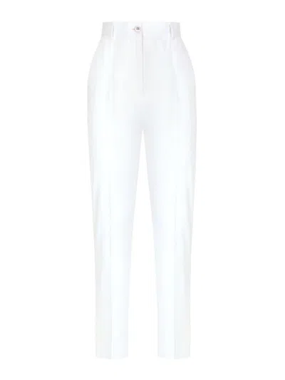 Dolce & Gabbana Dna Cigarette Pants In White