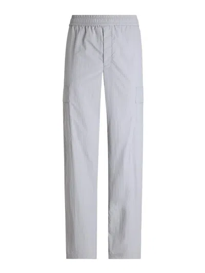 Dolce & Gabbana Technical Fabric Cargo Pants In Light Grey