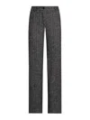 Dolce & Gabbana Wide-leg Pinstriped Trousers In Gray