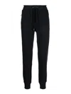 Dolce & Gabbana Elastic Waistband Wool Blend Joggers In Negro