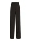 Dolce & Gabbana High-waisted Wide-leg Trousers In Black