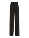 Dolce & Gabbana High-waisted Wide-leg Trousers In Black