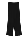 Dolce & Gabbana Wool Pants With Elastic-waistband In Black