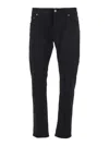 Dolce & Gabbana Black Jeans With Logo Patch On The Front And Logo Plaque On The Rear In Black