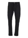 Dolce & Gabbana Black Jeans With Logo Patch On The Front And Logo Plaque On The Rear In Black