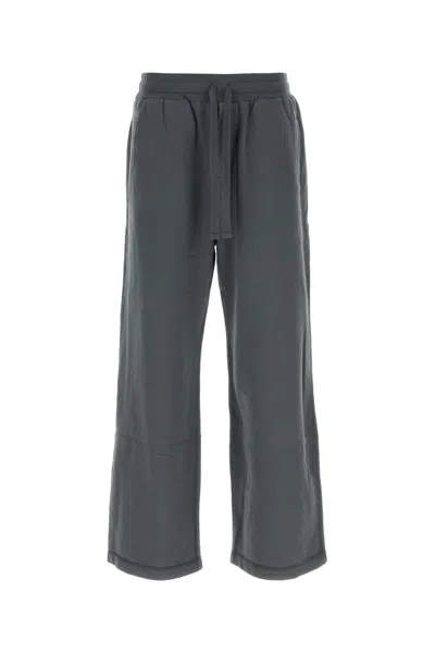DOLCE & GABBANA PANTALONE JOGGING IN COTONE ANTRACITE  UOMO