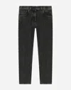 Dolce & Gabbana Pantalone 5 Tasche In Nero