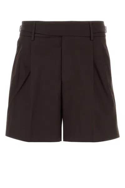 Dolce & Gabbana Dark Brown Stretch Gabardine Bermuda Shorts