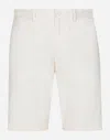 Dolce & Gabbana Mid-rise Bermuda Shorts In Beige