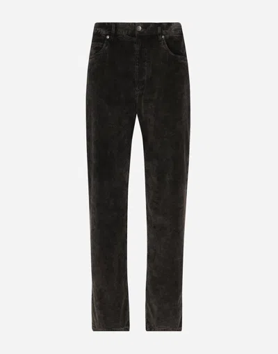 DOLCE & GABBANA OVERSIZE VELVET PANTS