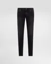 Dolce & Gabbana Slim-fit Stretch Denim Jeans In Multicolor