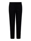 Dolce & Gabbana Monogram-pattern Tailored Trousers In Black