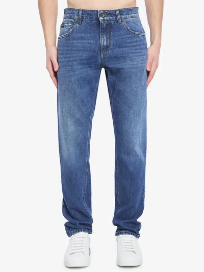 Dolce & Gabbana Denim Pants In Blue