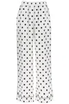 Dolce & Gabbana Silk Polka Dot Print Pajama