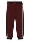 Dolce & Gabbana Pantaloni Sportivi Con Logo In Bordeaux