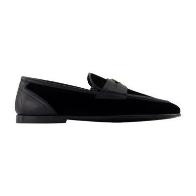 Dolce & Gabbana Pantofola Slippers In Black