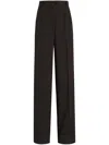 Dolce & Gabbana High-waisted Wide-leg Trousers In Black