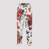 Dolce & Gabbana Elasticated Waist Floral Print Trousers In Multi