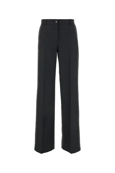 DOLCE & GABBANA DOLCE & GABBANA GRAPHITE WOOL PANT