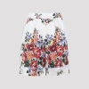 Dolce & Gabbana Floral Print Knee Length Tailored Shorts In Multi