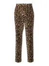 Dolce & Gabbana Printed Casual Pants In Animal Print