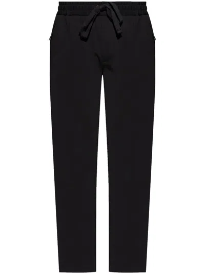 Dolce & Gabbana Elastic Waist Jogging Pants In Black  