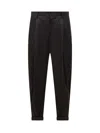 Dolce & Gabbana Canvas Pant With Back Pockets And Front Pleats In Black