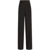 Dolce & Gabbana High-waisted Wide-leg Trousers In Black