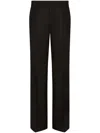 Dolce & Gabbana Pressed-crease Tailored-cut Trousers In Black  