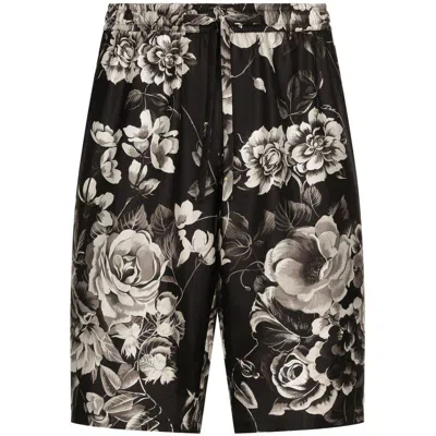 Dolce & Gabbana Shorts In Black/neutrals