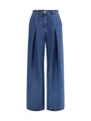 Dolce & Gabbana 5 Pocket Denim Pants In Blue