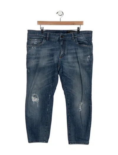Pre-owned Dolce & Gabbana Pants In Blue