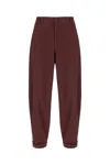Dolce & Gabbana Folded-edge Trousers In Browndarkviolet