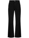Dolce & Gabbana Straight Medium Waist Denim Jeans In Black