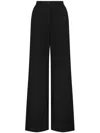 Dolce & Gabbana Women's Lace Wide-leg Trousers In Black