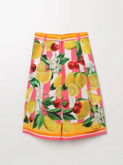 DOLCE & GABBANA PANTS DOLCE & GABBANA KIDS COLOR MULTICOLOR,F22453005