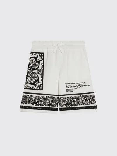 DOLCE & GABBANA SHORTS DOLCE & GABBANA KIDS COLOR WHITE,H75722001
