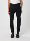 Dolce & Gabbana Black Jeans With Logo Patch On The Front And Logo Plaque On The Rear