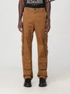 Dolce & Gabbana Logo-patch Cargo Pants In Braun
