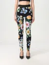 Dolce & Gabbana Mix Fiori Cropped Leggings In Bunt