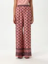 Dolce & Gabbana Jacquard Logo Silk Satin Pajamas Pants Dg Allover In Pink