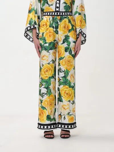 Dolce & Gabbana 裤子  女士 颜色 黄色 In Yellow