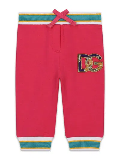 Dolce & Gabbana Babies' Pants In Fuchsia