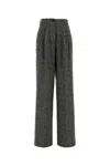 Dolce & Gabbana Wool Trousers With Back Pocket And Pleated Design In Gray