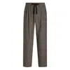 Dolce & Gabbana Glen Plaid Alpaca Blend Joggers In Gray