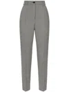 Dolce & Gabbana Waistband Loop Casual Pants In Gray