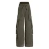 Dolce & Gabbana Cargo Trousers With Drawstring And Pockets In Green